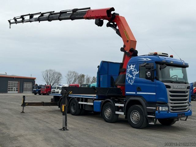 Autokran SCANIA G450 8x4 Pritsche mit Kran Palfinger PK76002 EH