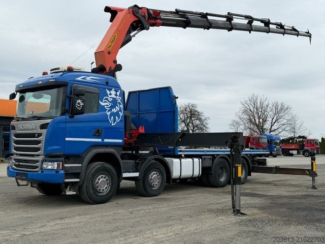 Autokran SCANIA G450 8x4 Pritsche mit Kran Palfinger PK76002 EH