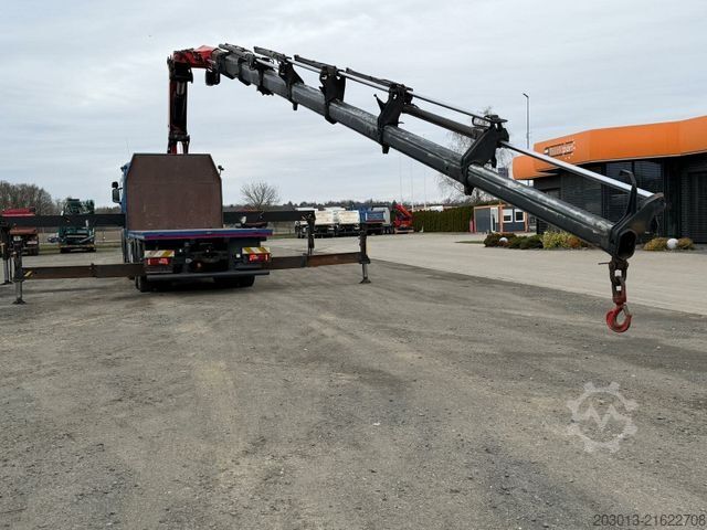 Flatbed truck SCANIA G450 8x4 Pritsche mit Kran Palfinger PK76002 EH
