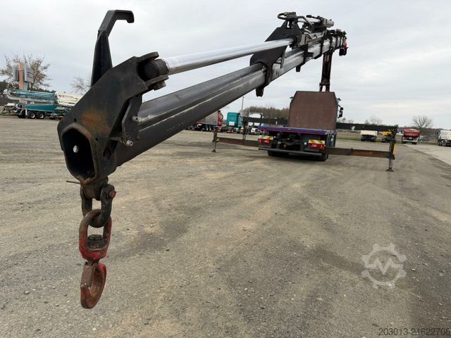 Flatbed truck SCANIA G450 8x4 Pritsche mit Kran Palfinger PK76002 EH