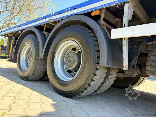 Flatbed truck SCANIA G450 8x4 Pritsche mit Kran Palfinger PK76002 EH