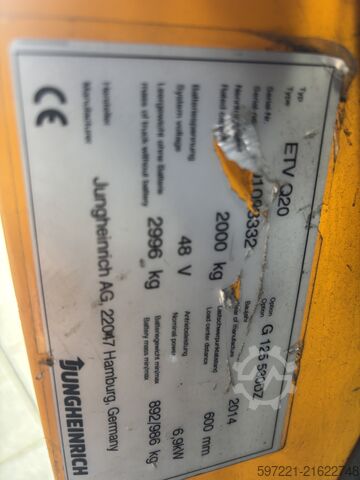 Schubmaststapler Jungheinrich ETV Q 20