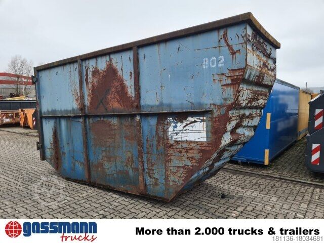 Roll-off container  Absetzcontainer ca. 15m³ offen mit Flügeltüren