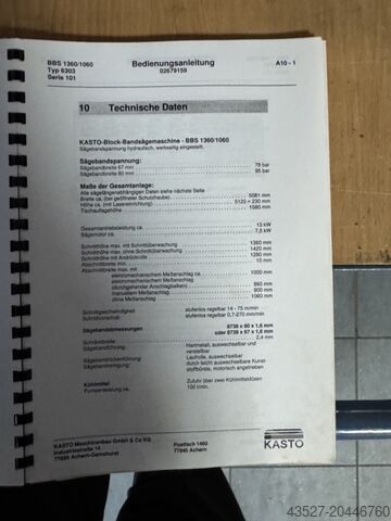 Bandsäge - Vertikal KASTO BBS 1360/1060