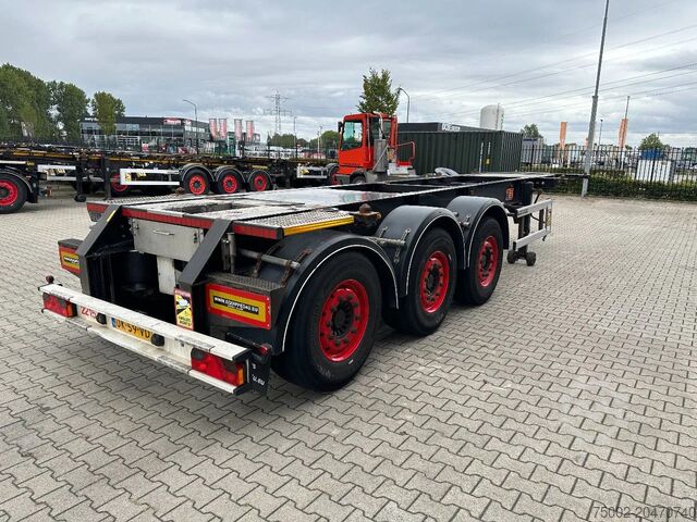 Container transportation Burg 20FT (SWAP) / 3-axles, 3.400kg, SAF INTRADISC, ...