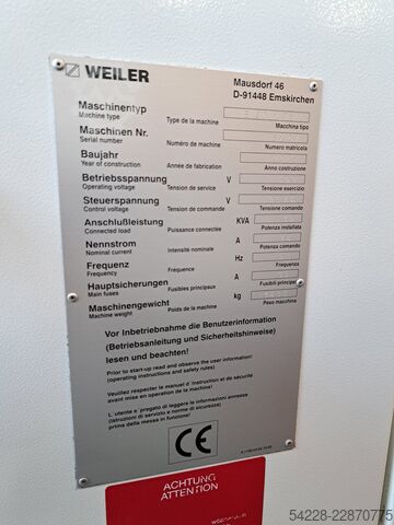 Weiler E 30x750, (direct sale by customer) WEILER Weiler E 30x750, Bj. 2008