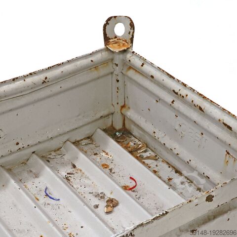 Used Stacking box steel fixed construction stacking box 4 sides, L: 1050, W: 855, H: 525 Kruizinga 98-6780GB