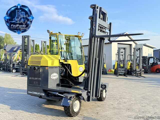 4-way forklift Combilift C3000XL GAS DUPLEX 4550 FORK POSITIONER