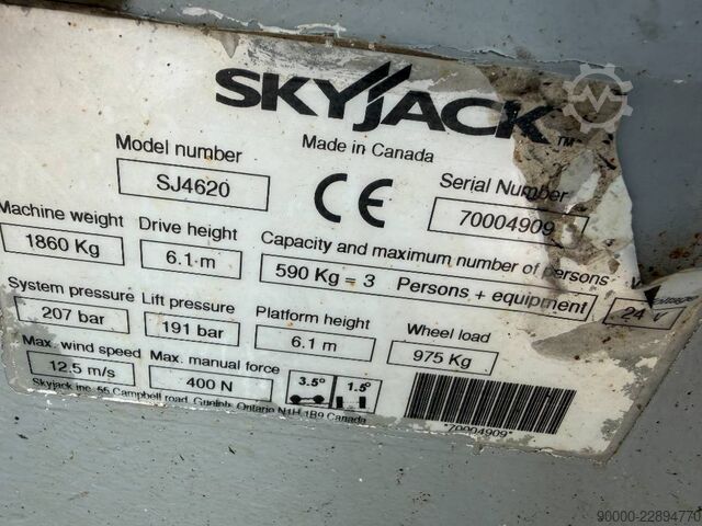 Scissor lift Skyjack SJ 4620 8.1m Schaarhoogwerker / scissor lift