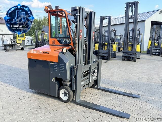 4-way forklift Combilift CBE2500 TRIPLEX 4900 POSITIONER CABIN