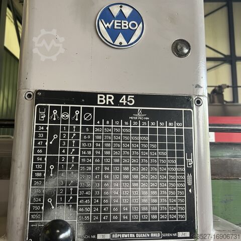 Radial Drilling Machine WEBO RB 45
