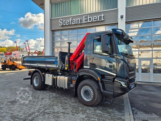 Tipper truck IVECO AD200X46/P HR OFF Palfinger PK 12.501 Funk AHK