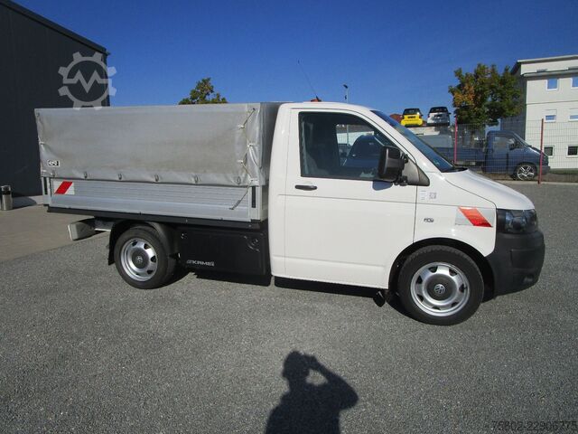 Transporter mit Pritsche & Plane VW T5 TDI 180PS* 4 Motion-Allrad-4x4 *KLIMA+AHK*