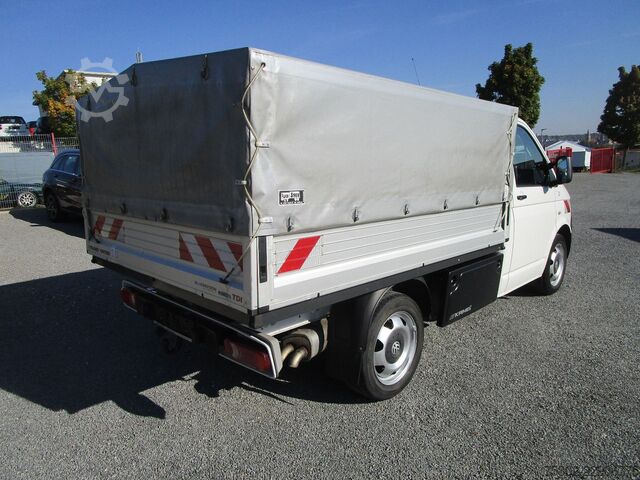Transporter mit Pritsche & Plane VW T5 TDI 180PS* 4 Motion-Allrad-4x4 *KLIMA+AHK*