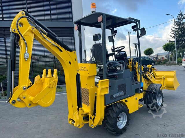 Minischaufel mit Baggerarm, Ladebaggerko Gunter grossmann GG06LX Kubota D1105