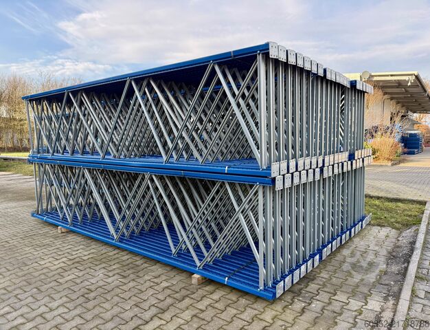 Heavy-duty shelving pallet racks 14 lfm Jungheinrich MPB Palettenregale H: 500cm, Fachlast: 2100 kg