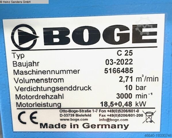 Screw compressor BOGE C25