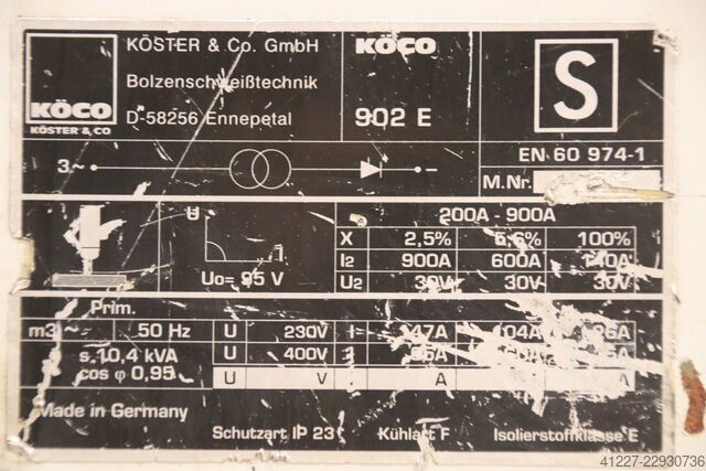 Bolzenschweißgerät Köco 902 E