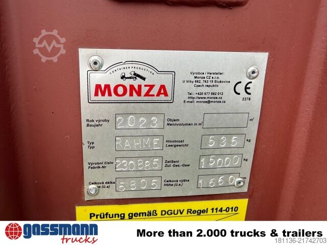 Roll-off container Schwarzmüller Abrollcontainer mit Alu-Bordwänden ca. 11m³