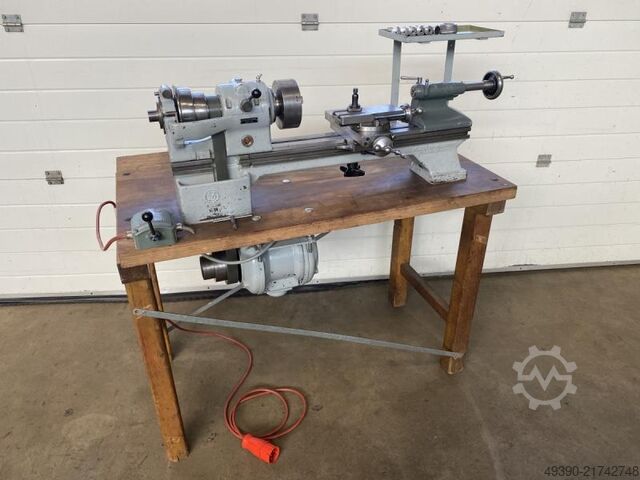 Mechanic lathe, hand lever lathe, precision lathe, mechanic lathe SCHAUBLIN 102