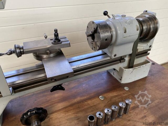 Mechanic lathe, hand lever lathe, precision lathe, mechanic lathe SCHAUBLIN 102