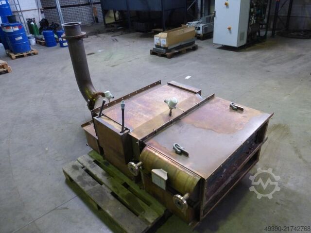 Stainless steel heat exchanger, air-water, air-oil heat exchanger, 4 units available AGETHERMA FT-1.1-910/230/10-RS04-T10-ATWH