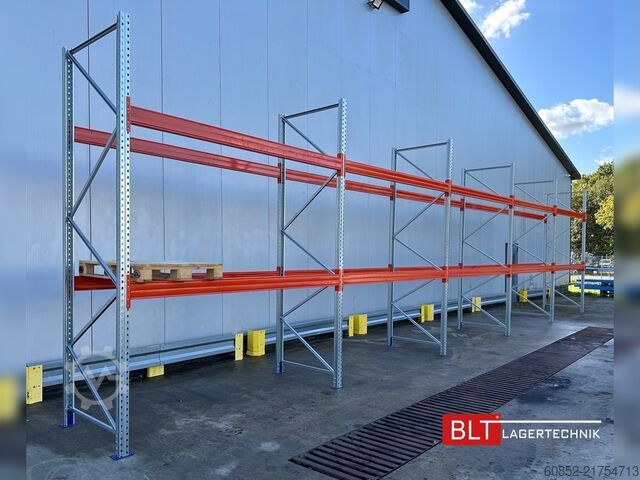 Heavy-duty shelf ca. 14 lfm. Palettenregale H: 350cm Fachlast: 3000 kg , 45 Palettenplätze