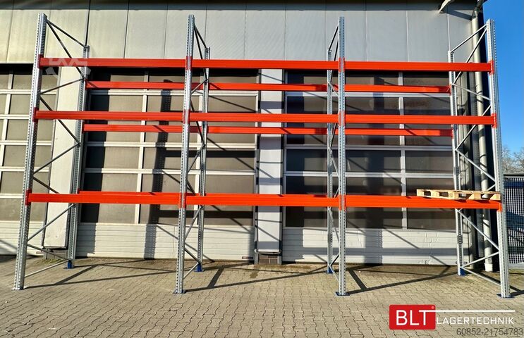 Heavy-duty shelf ca. 8,4 lfm. Palettenregal H: 500 cm Fachlast : 4500 kg , Schwerlastregal