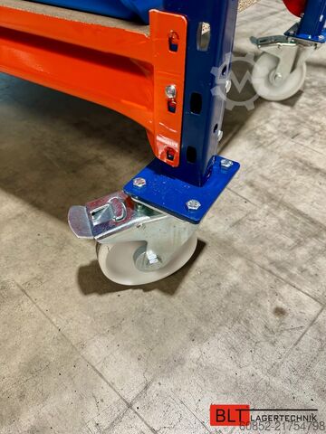 Screw shelf picking shelf Kommissionierwagen Regalwagen Rollwagen inkl. 36 x Sichtlagerkiste