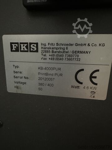 Perfect Binder PrintBind_KB_4000_PUR FKS PrintBind-KB-40000PUR