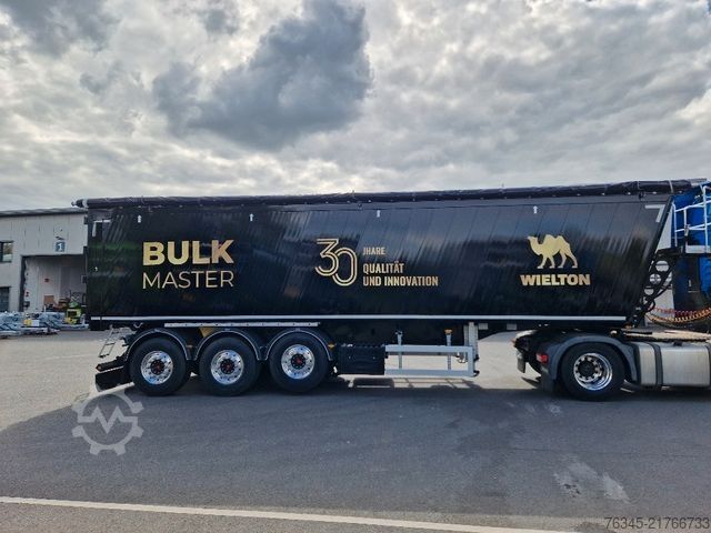 Tipper semitrailer WIELTON Alu-Kastenmulde 51m³  BULK Master BLACK Edition