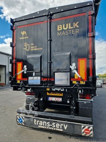 Tipper semitrailer WIELTON Alu-Kastenmulde 51m³  BULK Master BLACK Edition