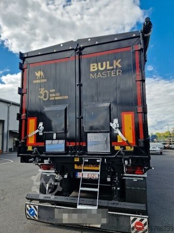 Tipper semitrailer WIELTON Alu-Kastenmulde 51m³  BULK Master BLACK Edition