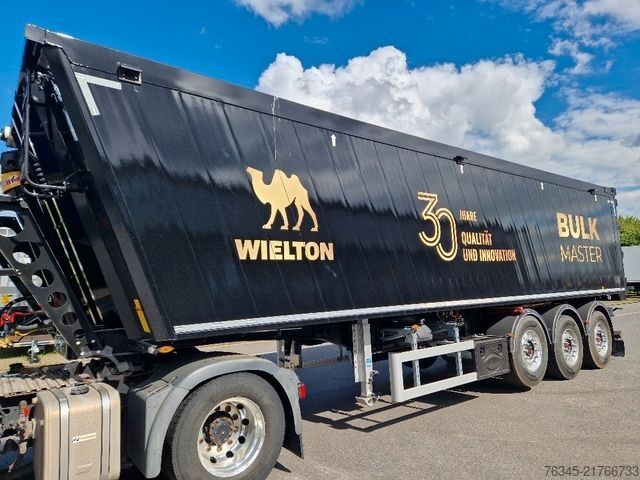 Tipper semitrailer WIELTON Alu-Kastenmulde 51m³  BULK Master BLACK Edition