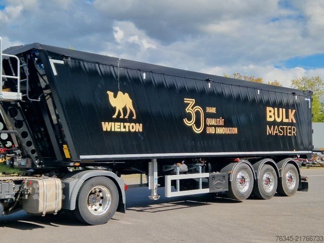 Tipper semitrailer WIELTON Alu-Kastenmulde 51m³  BULK Master BLACK Edition