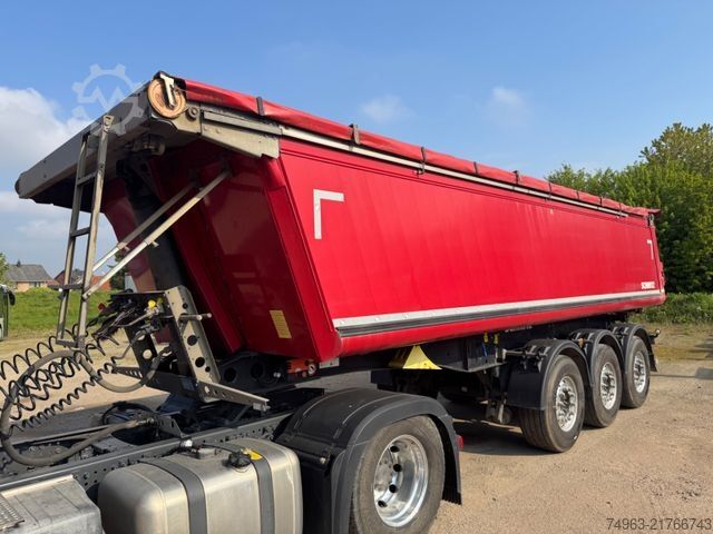 Tipper semitrailer SCHMITZ CARGOBULL SKI 24, Alumulde, guter Zustand
