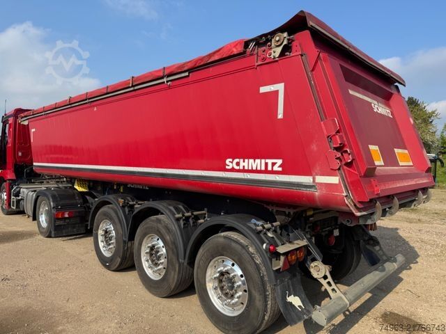 Tipper semitrailer SCHMITZ CARGOBULL SKI 24, Alumulde, guter Zustand