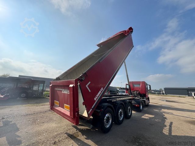 Tipper semitrailer SCHMITZ CARGOBULL SKI 24, Alumulde, guter Zustand