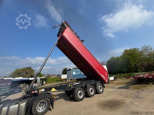 Tipper semitrailer SCHMITZ CARGOBULL SKI 24, Alumulde, guter Zustand