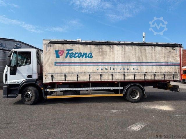 Flatbed truck with tarp IVECO ML160E25 ¤5 Blatt/Blatt manuell Klima