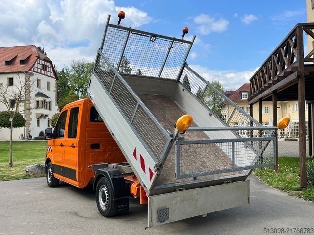 Transporter mit Kipper VW CRAFTER 2,0 TDI 4 MOTION DoKa 3-SEITENKIPPER AHK