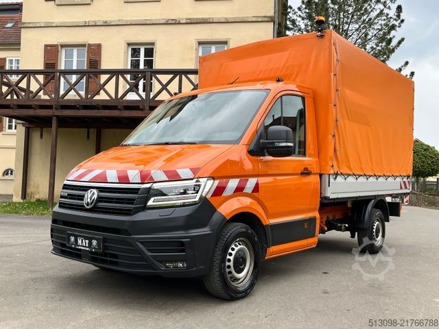 Transporter mit Pritsche & Plane VW CRAFTER PRITSCHE+PLANE 4 MOTION AHK KLIMA KAMERA