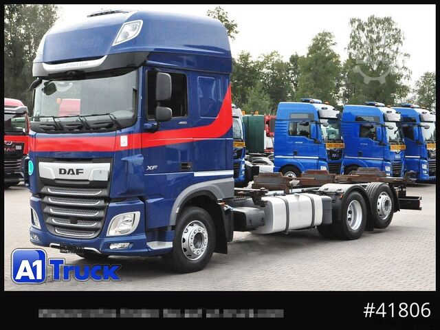 Swap body truck DAF DAF XF 480 FAN SSC Intarder, Lenkachse Reifen 80%