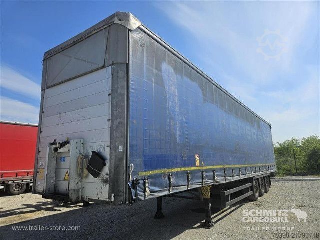 Auflieger mit Pritsche & Plane Schmitz Cargobull Semitrailer Curtainsider Mega