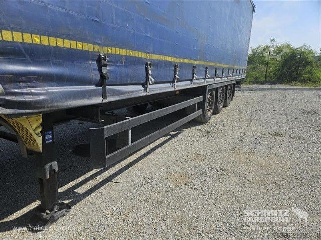 Auflieger mit Pritsche & Plane Schmitz Cargobull Semitrailer Curtainsider Mega