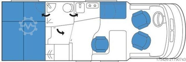 Teilintegriertes Wohnmobil NIESMANN+BISCHOFF Smove 6.9 B *UF-Klima*Gastank*Solar + WR*AHK*