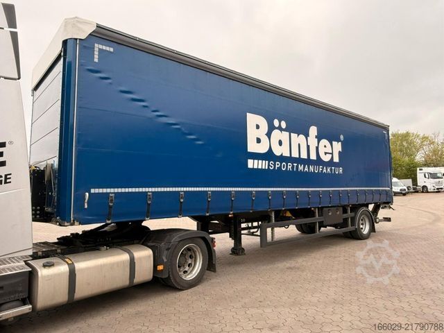 Auflieger mit Pritsche & Plane  Citysatte gelenkt Planen Auflieger mit LBW + ZWG