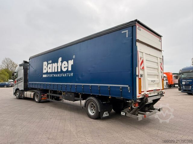 Auflieger mit Pritsche & Plane  Citysatte gelenkt Planen Auflieger mit LBW + ZWG