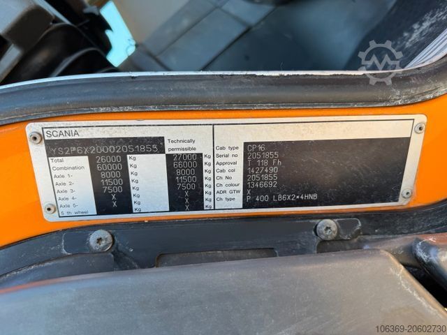 Saugwagen SCANIA P400 6x2*4 Hvidtved Larsen Flexline 310