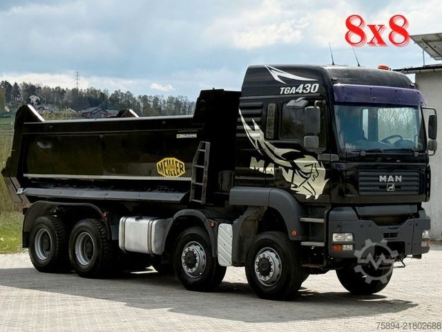 Tipper truck MAN TGA 41.430 KIPPER * 8x8 * TOP